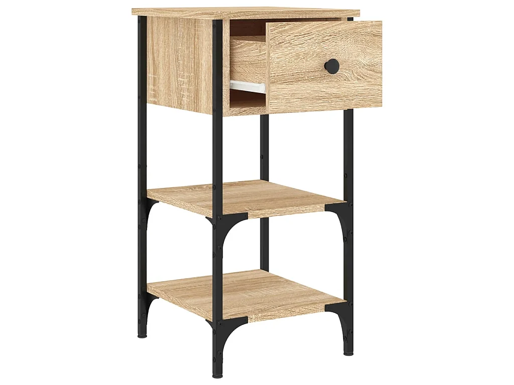 2er-Set Nachttische Nachtschrank Sonoma-Eiche 34x36x70 cm Holzwerkstoff -RN15082