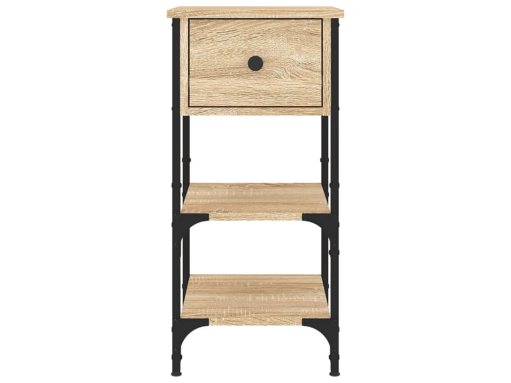 2er-Set Nachttische Nachtschrank Sonoma-Eiche 34x36x70 cm Holzwerkstoff -RN15082