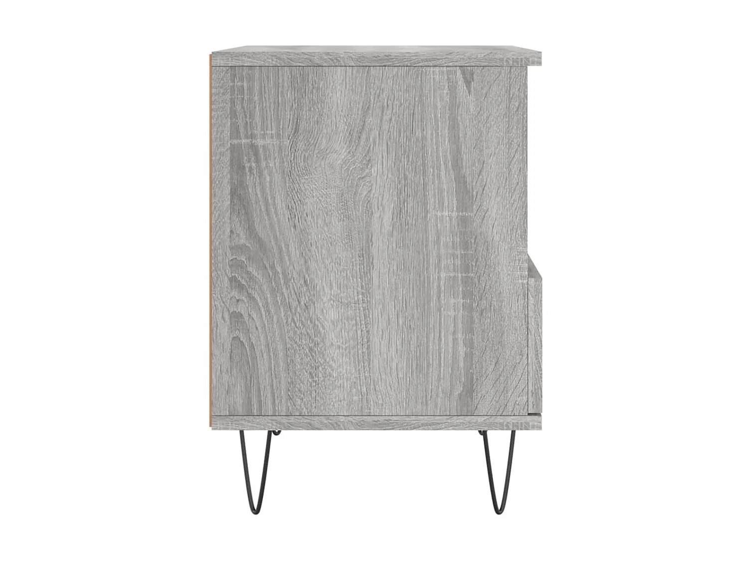 Nachttisch Grau Nachtschrank Sonoma 40x35x50 cm Holzwerkstoff -RN34698