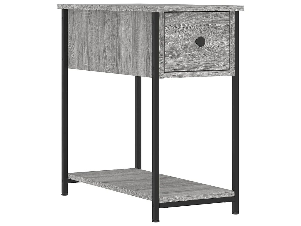 2er-Set Nachttische Nachtschrank Grau Sonoma 30x60x60 cm Holzwerkstoff -RN13681