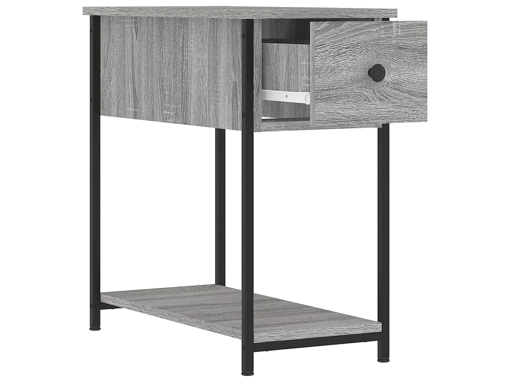 2er-Set Nachttische Nachtschrank Grau Sonoma 30x60x60 cm Holzwerkstoff -RN13681