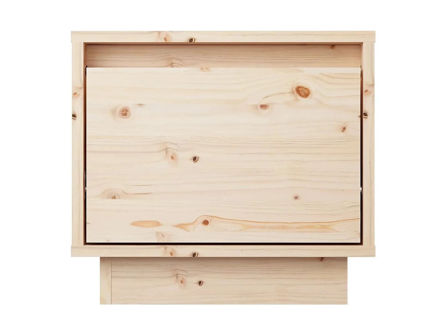 Nachttisch Nachtschrank 35x34x32 cm Massivholz Kiefer -RN44545