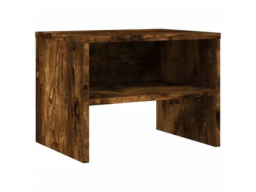 Nachttisch Nachtschrank Räuchereiche 40x30x30 cm Holzwerkstoff -RN18643