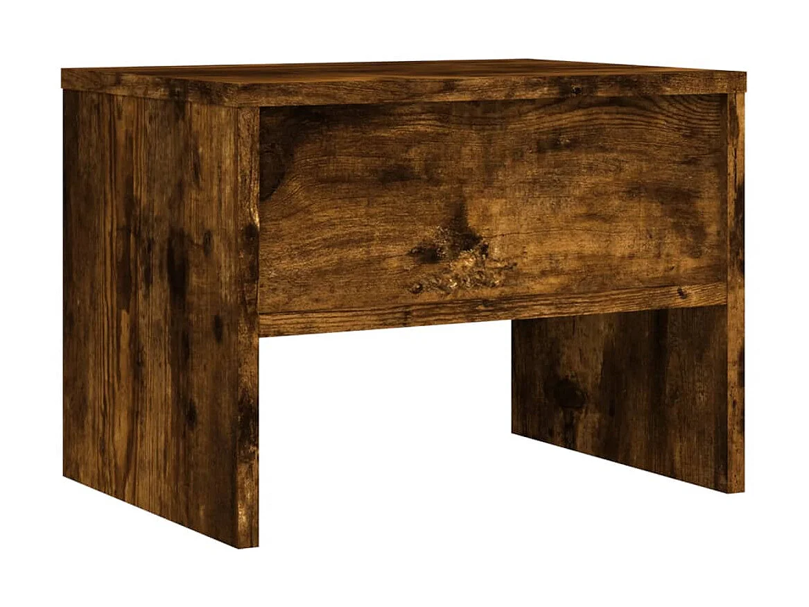 Nachttisch Nachtschrank Räuchereiche 40x30x30 cm Holzwerkstoff -RN18643