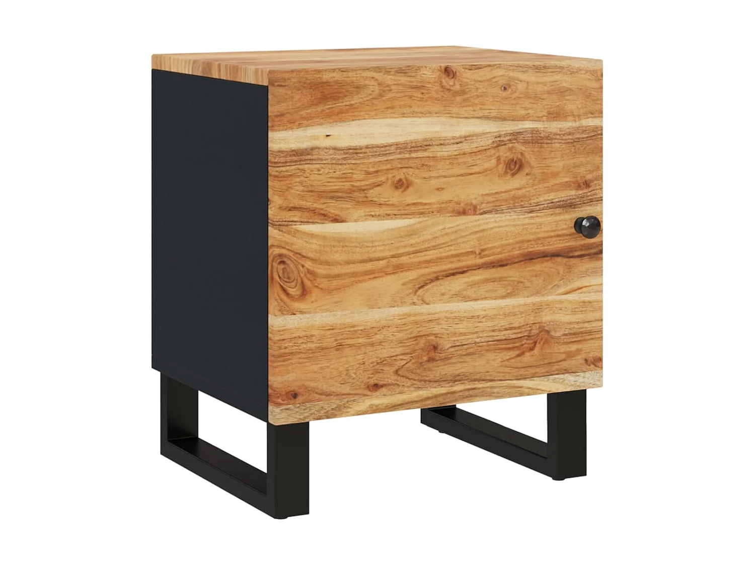 Nachttisch Nachtschrank 40x33x46 cm Massivholz Akazie -RN52902