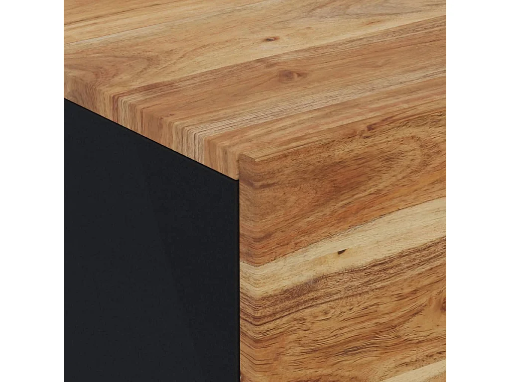 Nachttisch Nachtschrank 40x33x46 cm Massivholz Akazie -RN52902