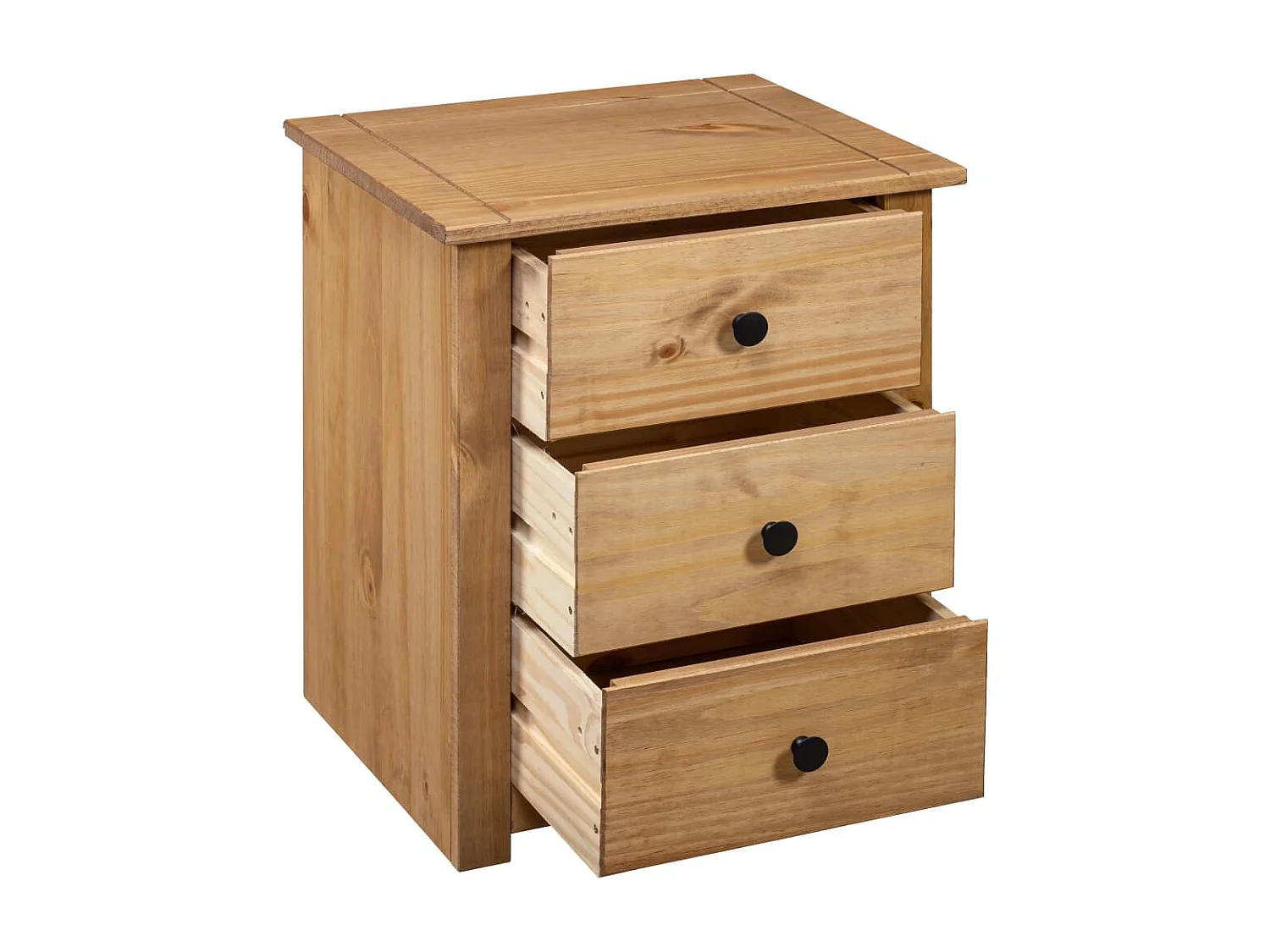 Nachttische Nachtschrank 46x40x57 cm Kiefernholz Panama -RN74214