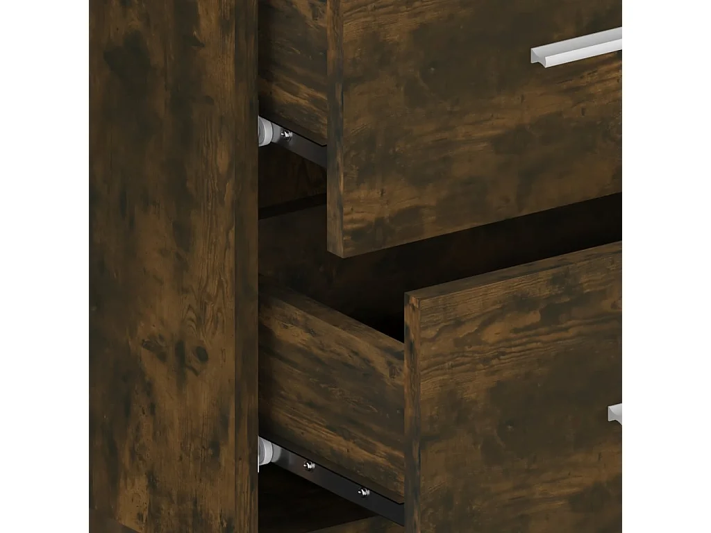 Wand-Nachttisch Nachtschrank Räuchereiche -RN35551