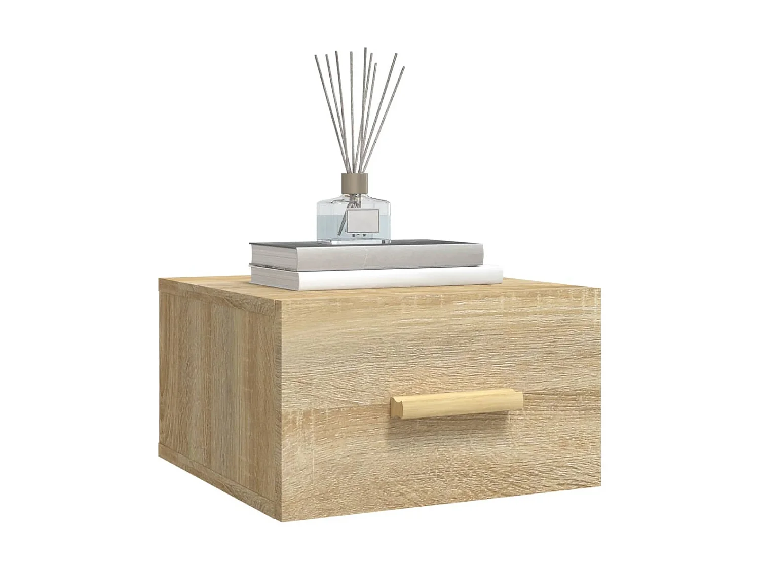 Wand-Nachttisch Nachtschrank Sonoma-Eiche 35x35x20 cm -RN29361