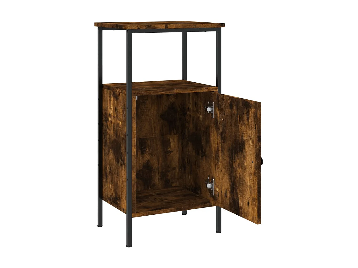 2er-Set Nachttische Nachtschrank Räuchereiche 41x31x80 cm Holzwerkstoff -RN52702