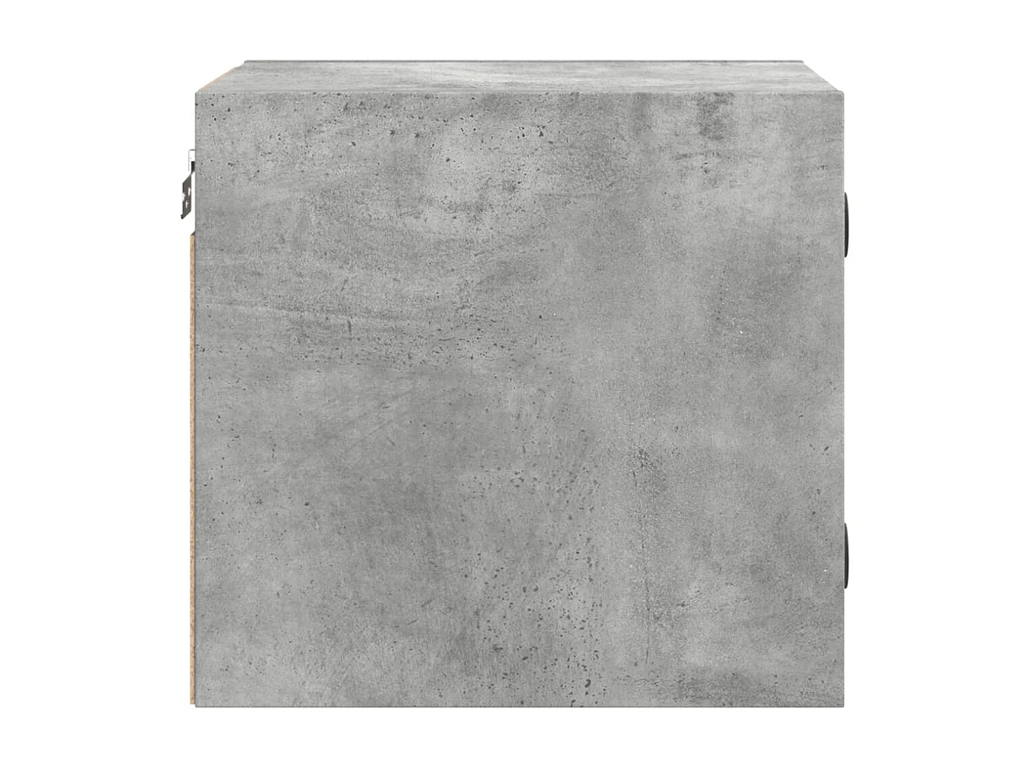 Nachttisch Nachtschrank mit Glastür Betongrau 35x37x35 cm -RN23807