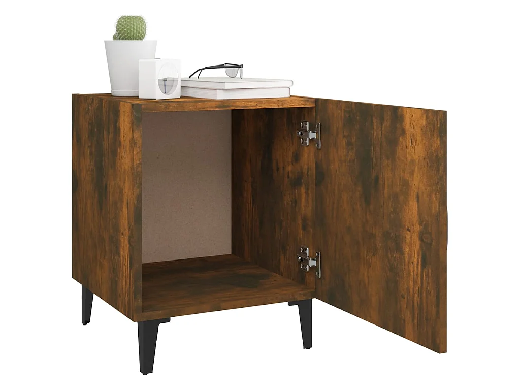 Nachttisch Nachtschrank Räuchereiche Holzwerkstoff -RN87339