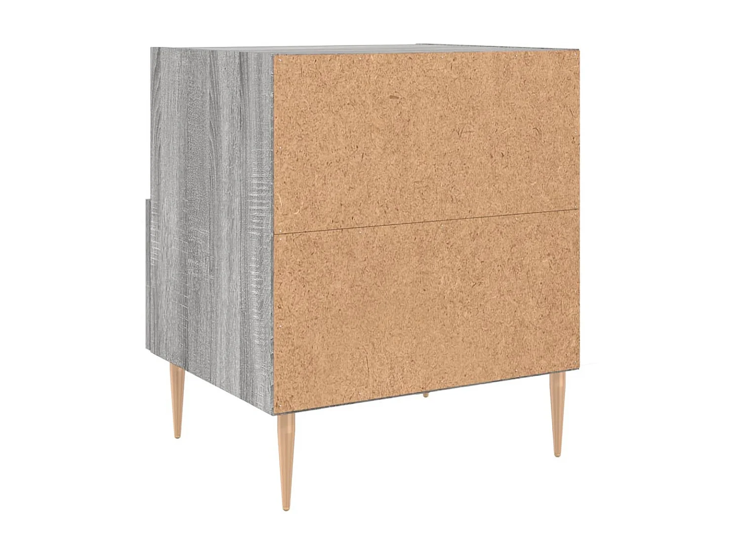 Nachttisch Grau Nachtschrank Sonoma 40x35x47,5 cm Holzwerkstoff -RN56511
