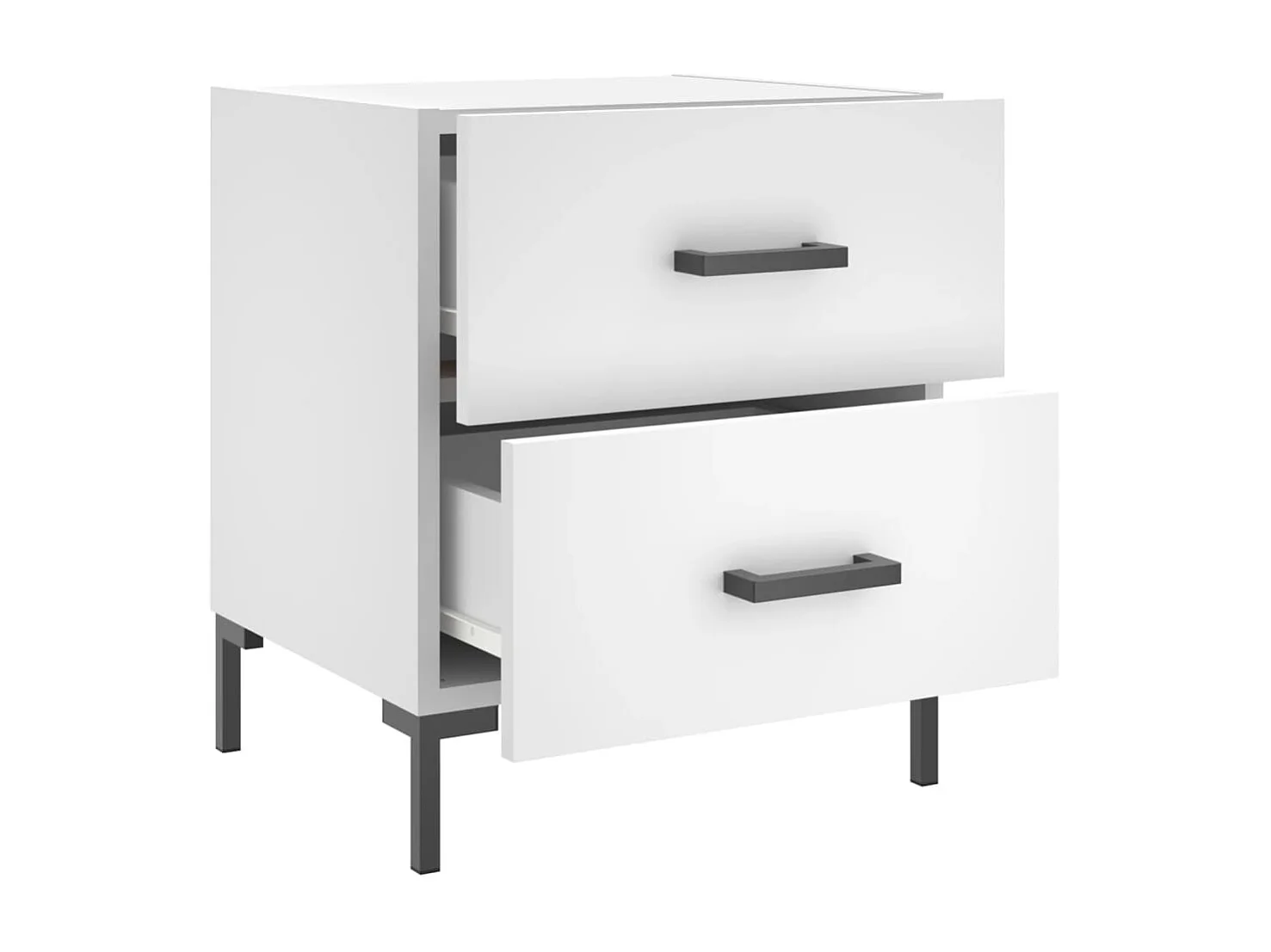 Nachttisch Nachtschrank Weiß 40x35x47,5 cm Holzwerkstoff -RN95705