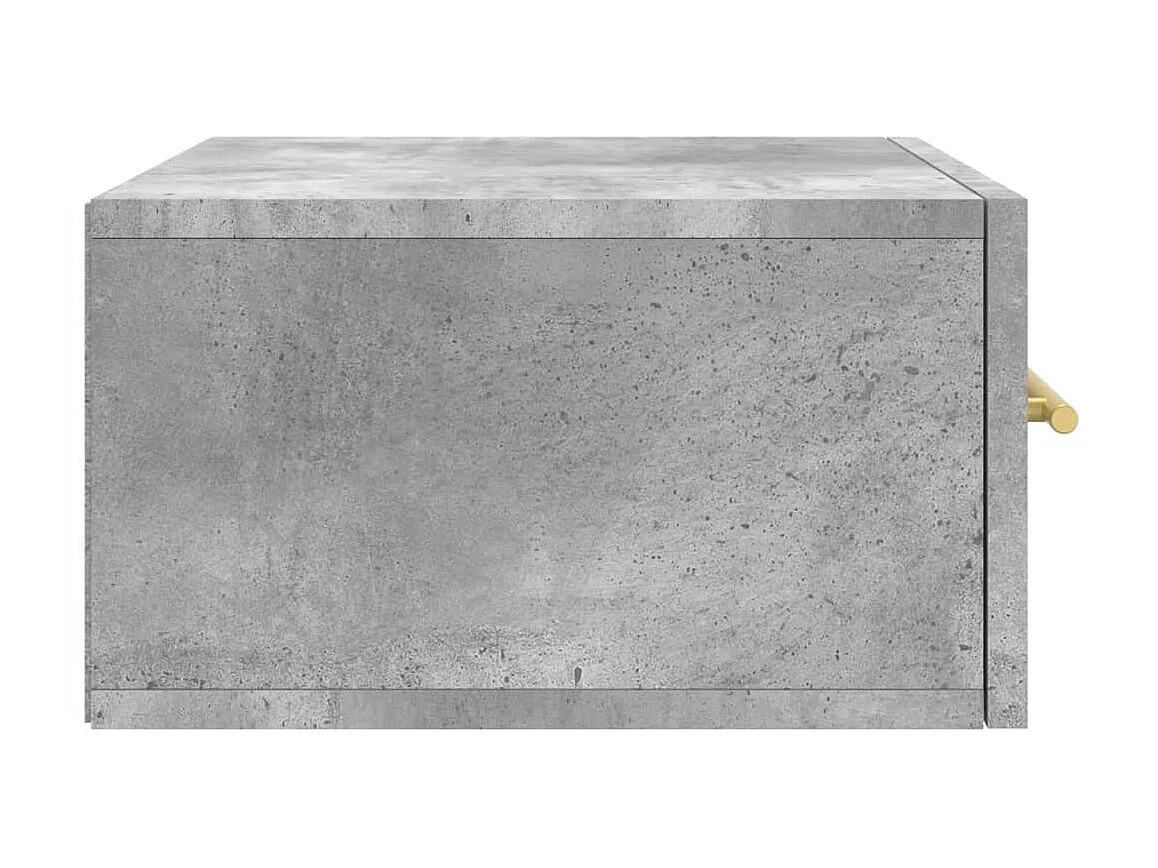 Wand-Nachttisch Betongrau Nachtschrank 35x35x20 cm -RN17839