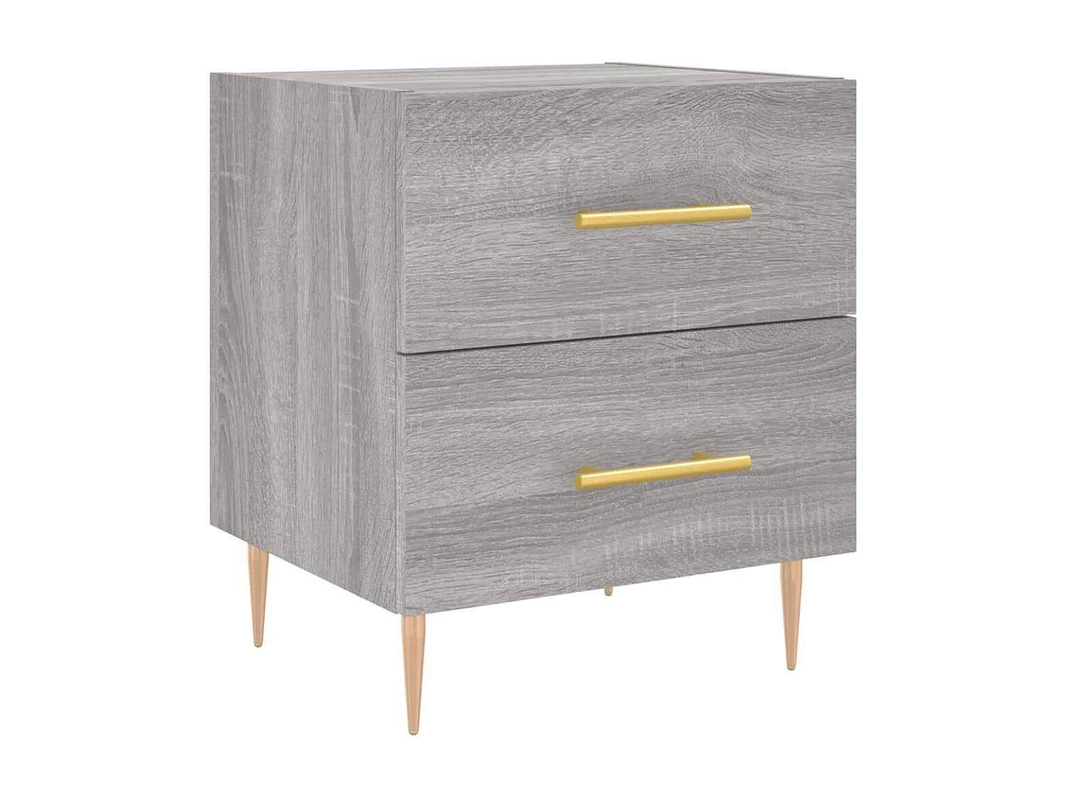 Nachttisch Grau Nachtschrank Sonoma 40x35x47,5 cm Holzwerkstoff -RN60721