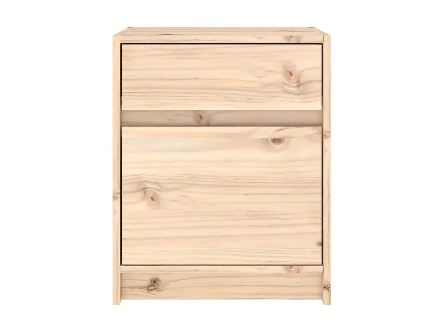 Nachttische Nachtschrank 40x31x50 cm Massivholz Kiefer -RN82481