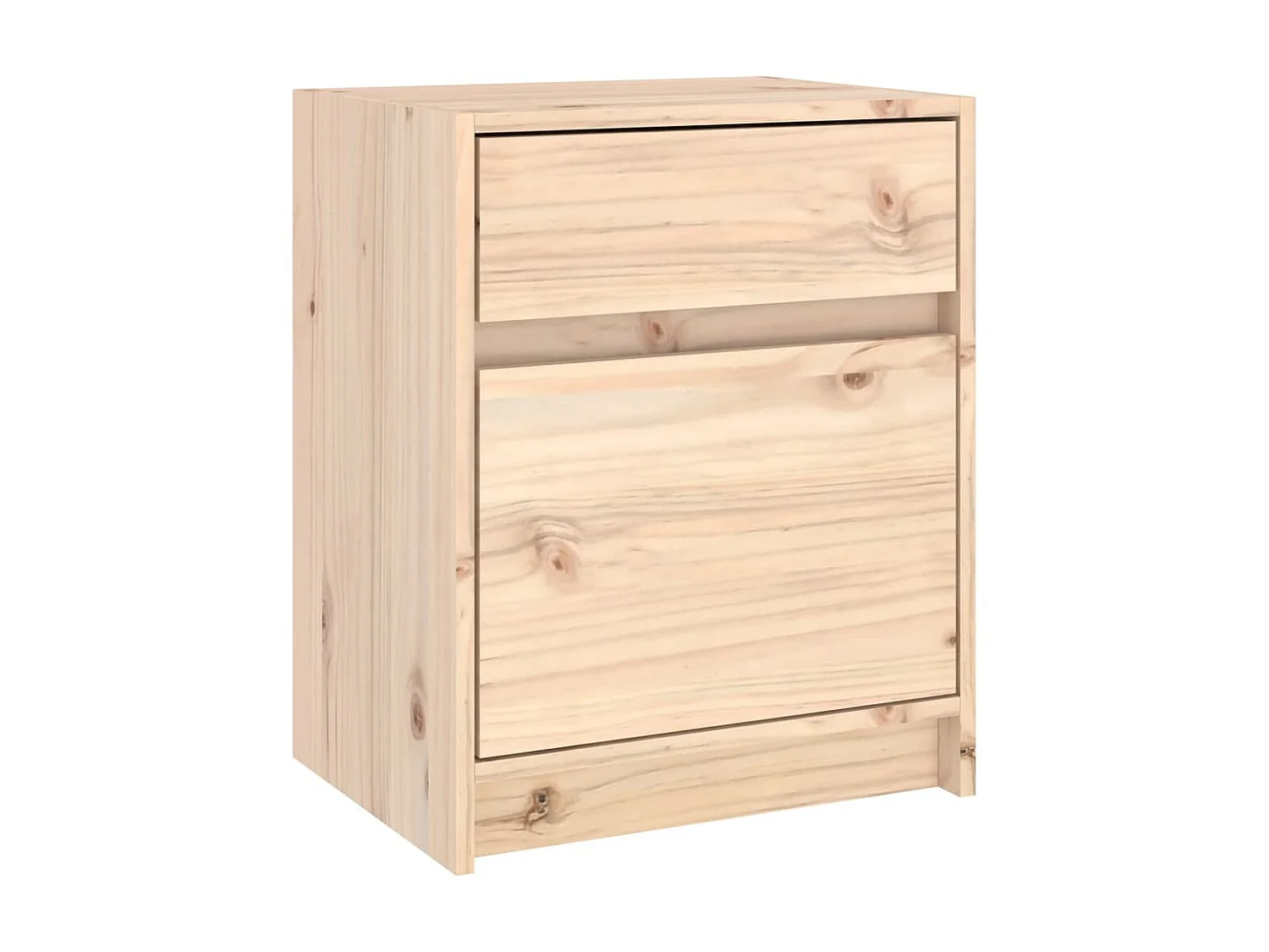 Nachttische Nachtschrank 40x31x50 cm Massivholz Kiefer -RN82481