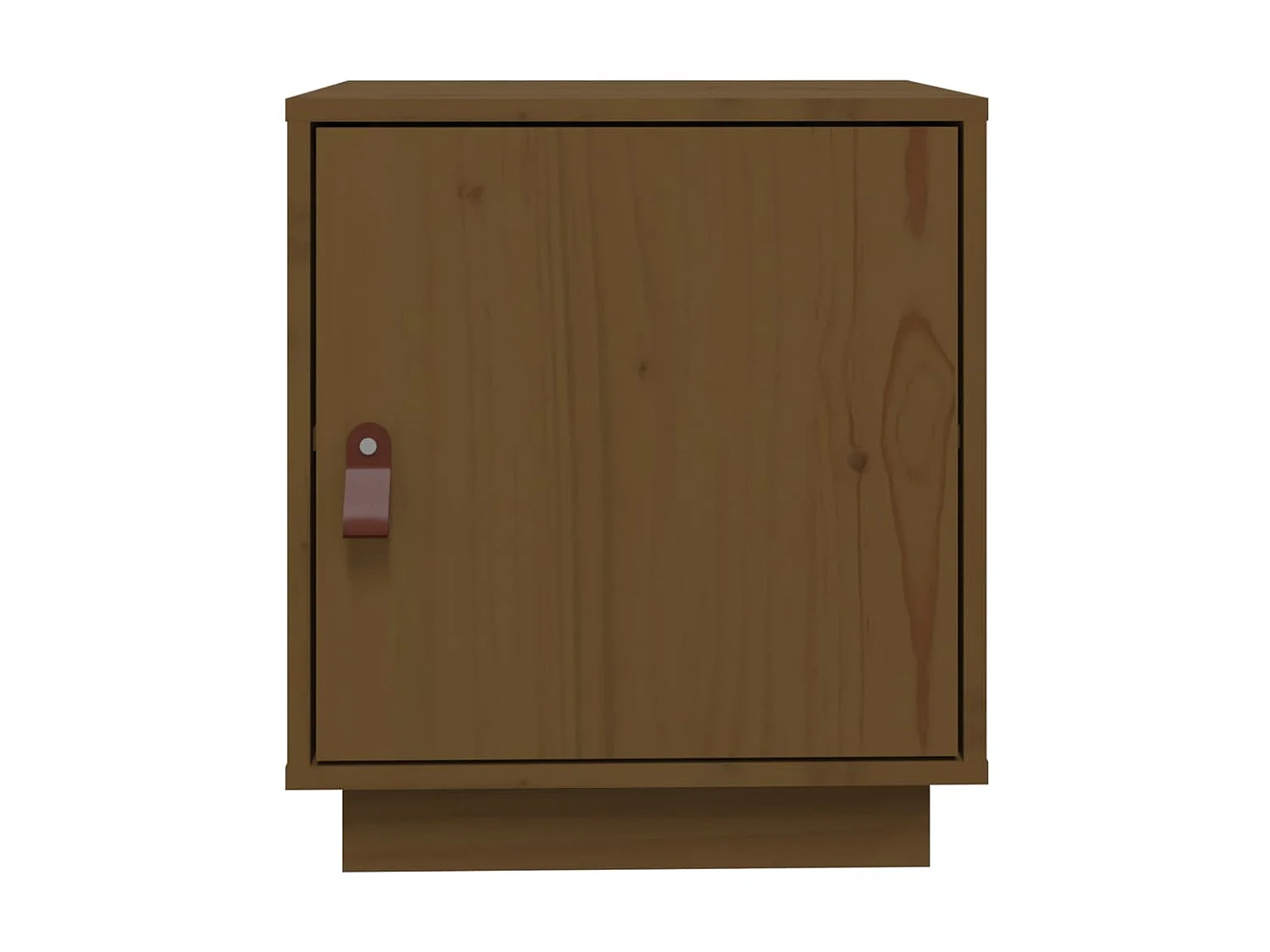 Nachttisch Nachtschrank Honigbraun 40x34x45 cm Massivholz Kiefer -RN32878