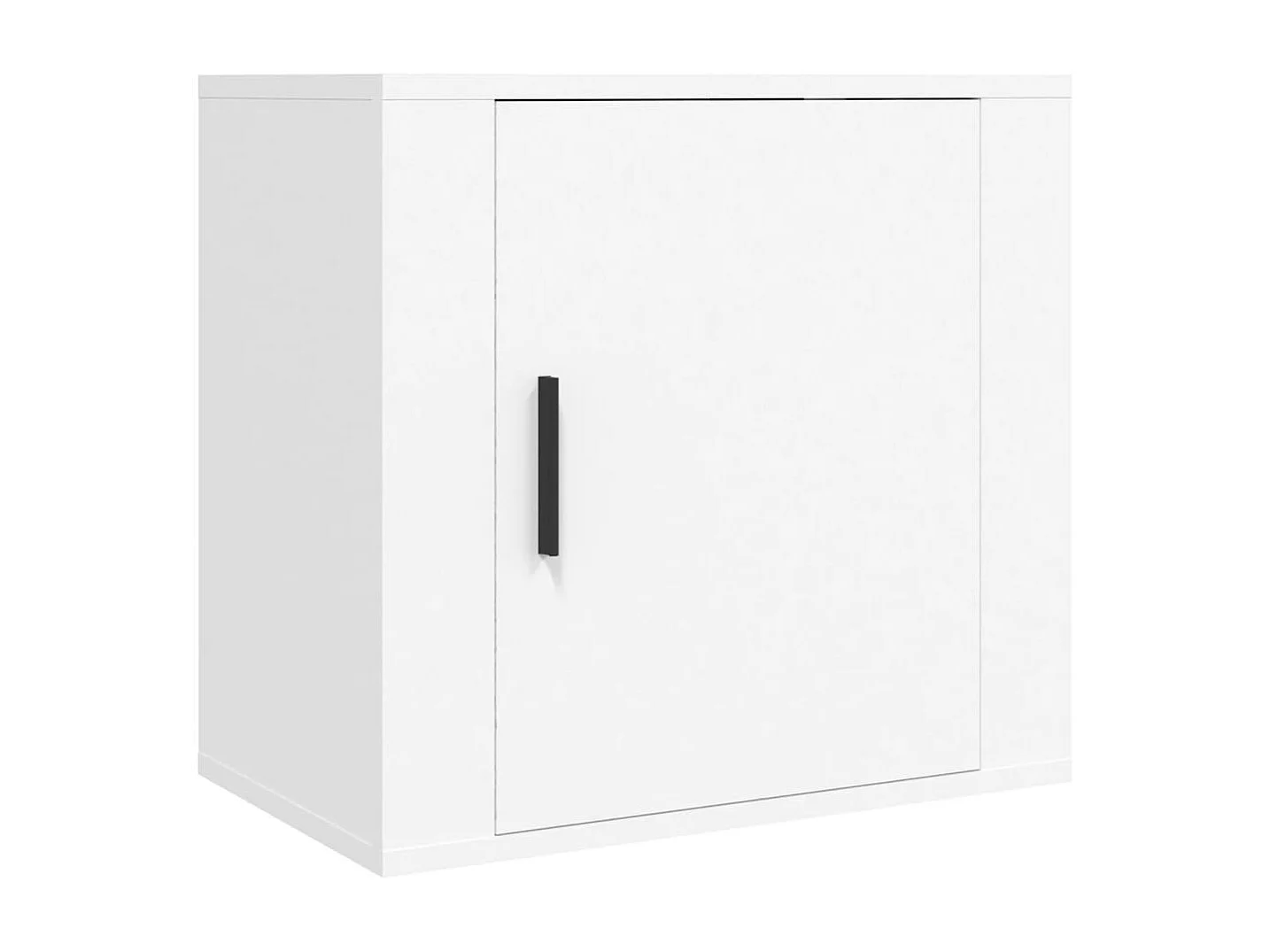 Wand-Nachttisch Nachtschrank Weiß 50x30x47 cm -RN16459