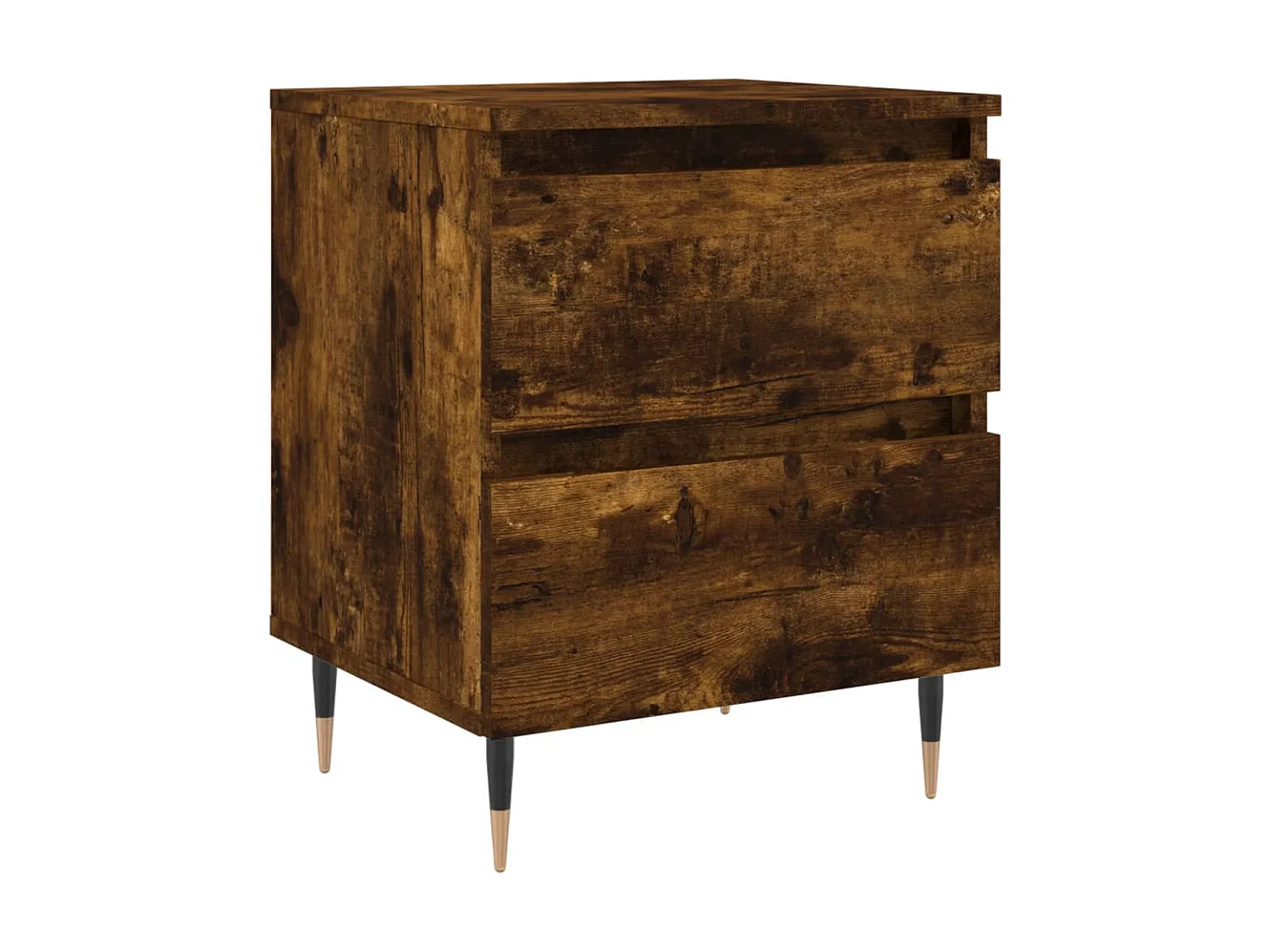 Nachttisch Nachtschrank Räuchereiche 40x35x50 cm Holzwerkstoff -RN21641