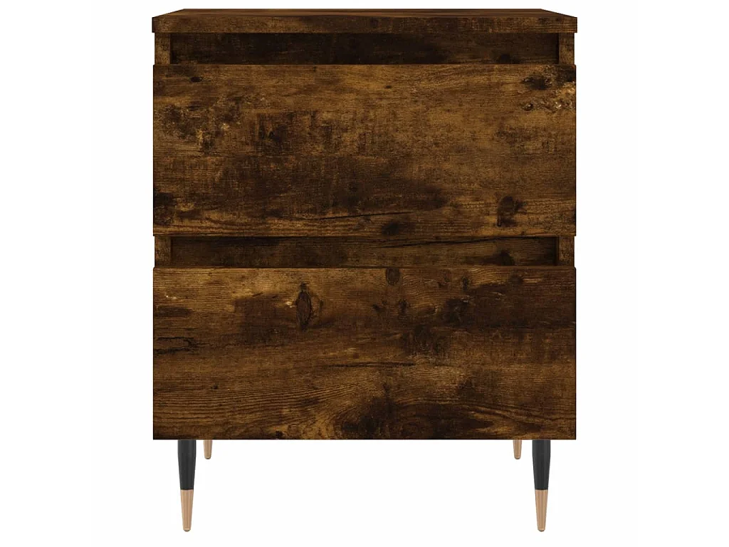 Nachttisch Nachtschrank Räuchereiche 40x35x50 cm Holzwerkstoff -RN21641