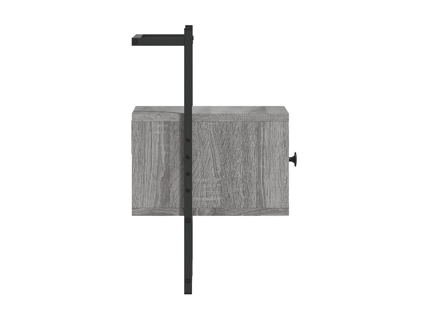 Wand-Nachttisch Grau Nachtschrank Sonoma 35x30x51 cm Holzwerkstoff -RN64195