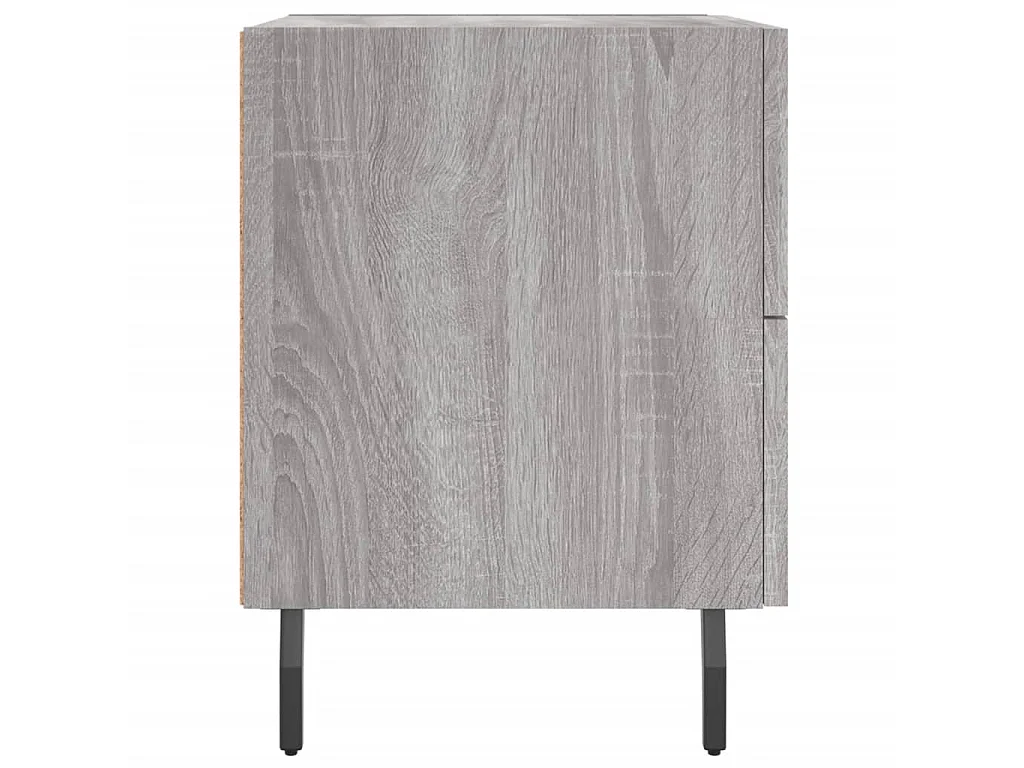 Nachttisch Grau Nachtschrank Sonoma 40x35x47,5 cm Holzwerkstoff -RN75209