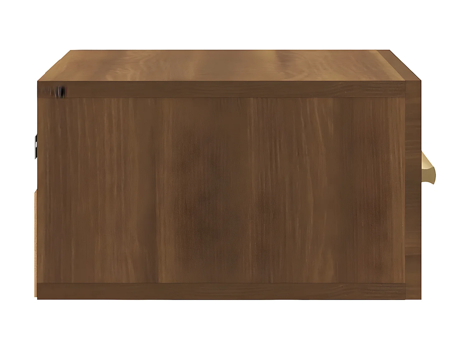 Wand-Nachttisch Nachtschrank Braun Eichen-Optik 35x35x20 cm -RN79505