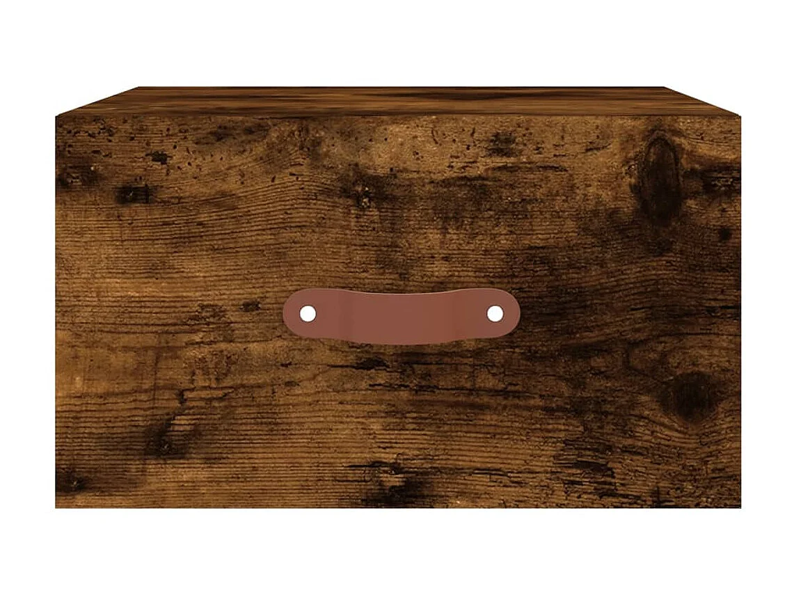 Wand-Nachttisch Nachtschrank Räuchereiche 35x35x20 cm -RN70590