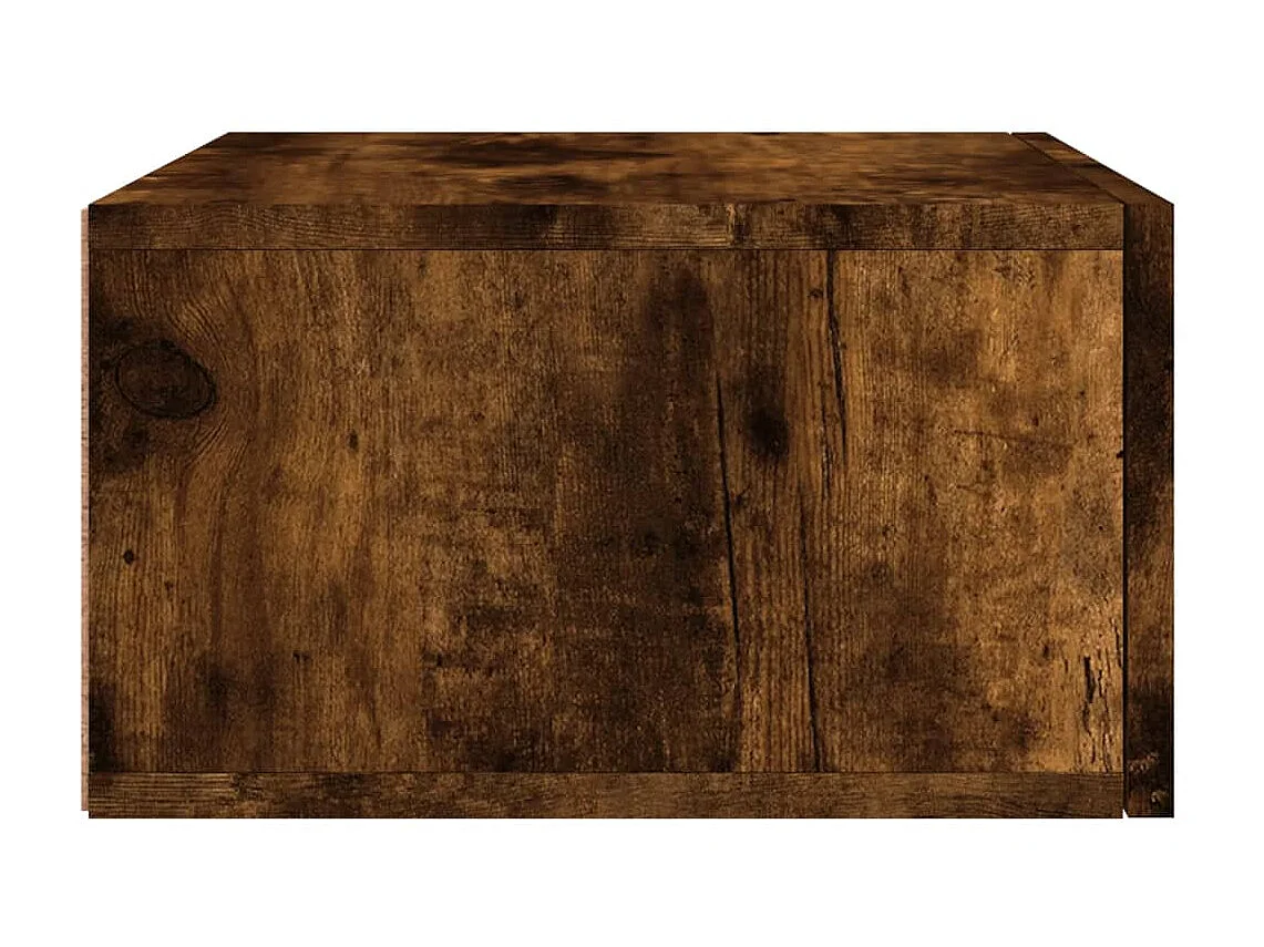 Wand-Nachttisch Nachtschrank Räuchereiche 35x35x20 cm -RN70590