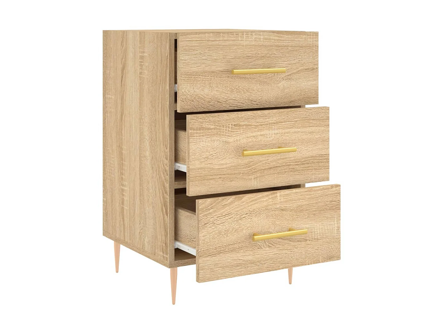 Nachttisch Nachtschrank Sonoma-Eiche 40x40x66 cm Holzwerkstoff -RN19796