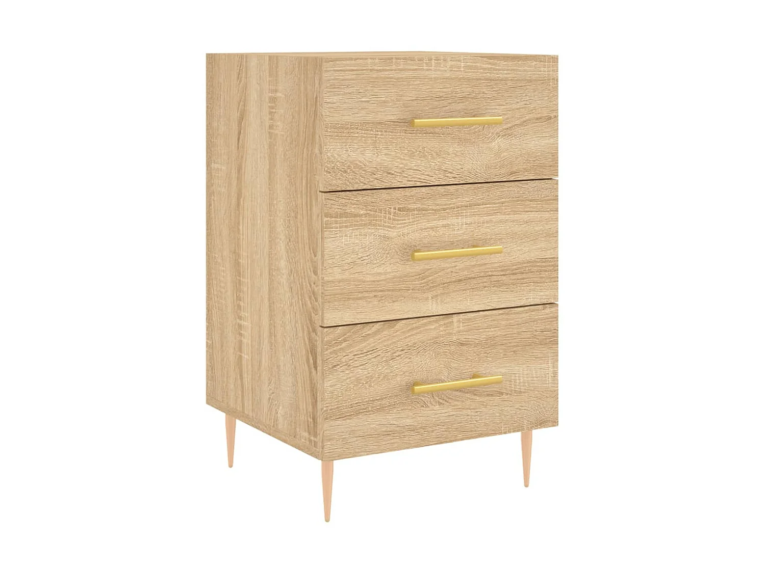 Nachttisch Nachtschrank Sonoma-Eiche 40x40x66 cm Holzwerkstoff -RN19796