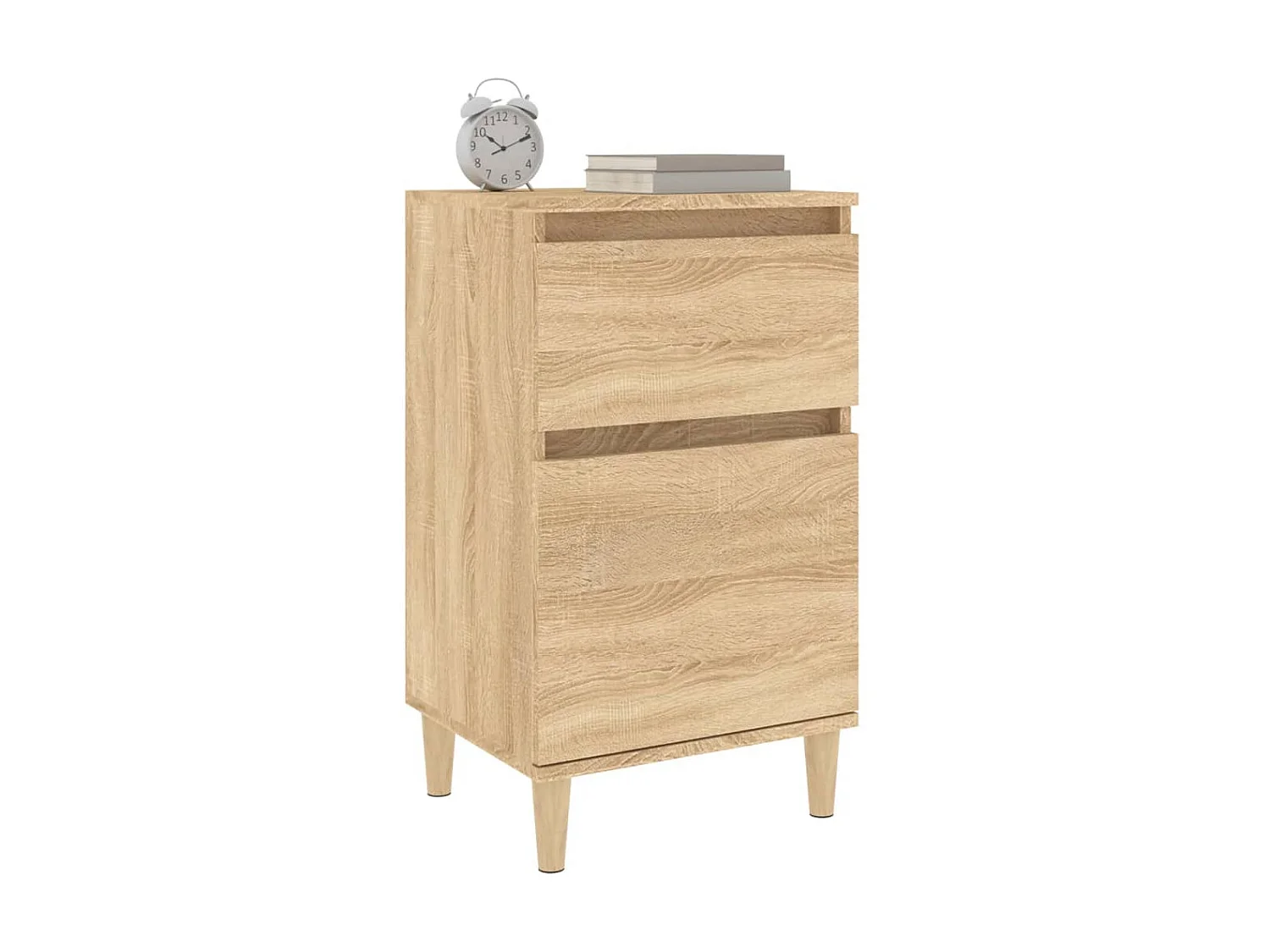 2er-Set Nachttische Nachtschrank Sonoma-Eiche 40x35x70 cm -RN15513