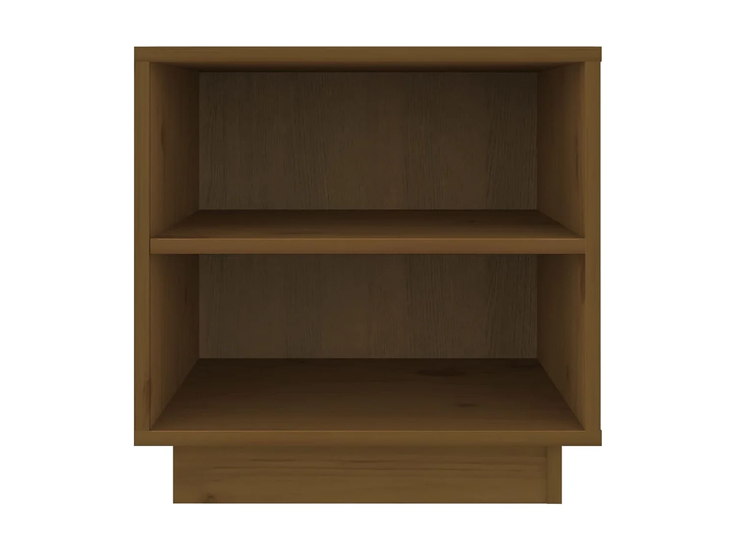 Nachttisch Nachtschrank Honigbraun 40x34x40 cm Massivholz Kiefer -RN98316