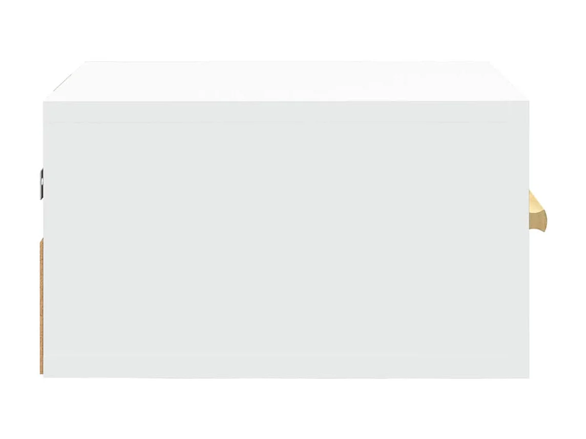 Wand-Nachttisch Nachtschrank Weiß 35x35x20 cm -RN87843