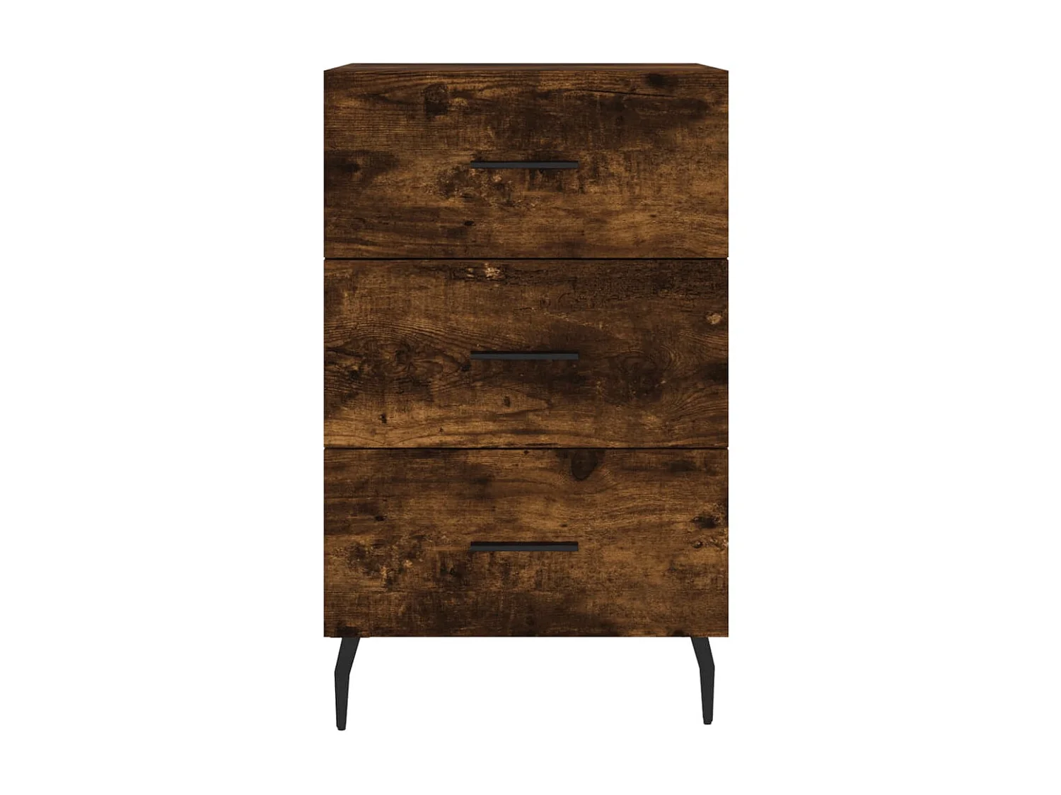 Nachttisch Nachtschrank Räuchereiche 40x40x66 cm Holzwerkstoff -RN42097