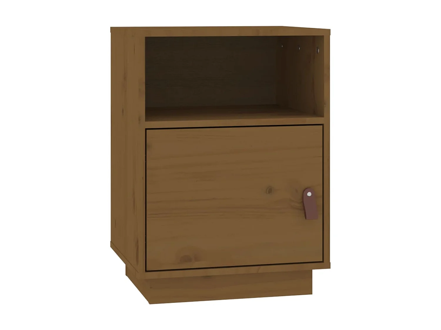 2er-Set Nachttische Nachtschrank Honigbraun 40x34x55 cm Massivholz Kiefer -RN65504