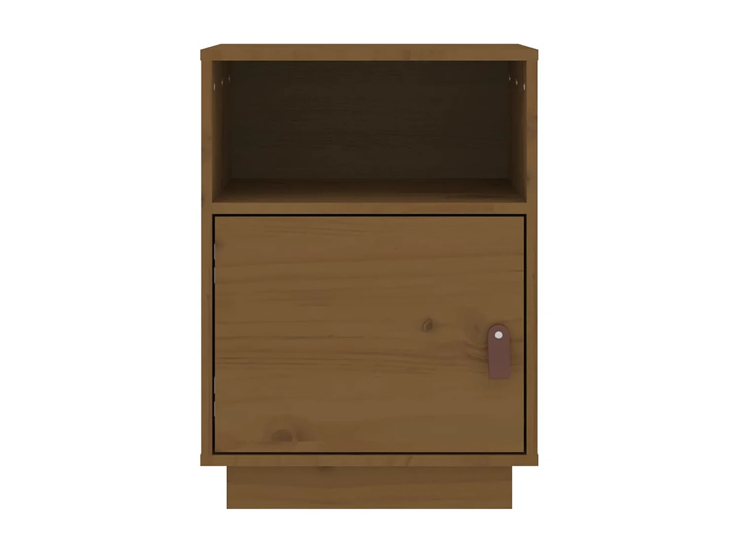 2er-Set Nachttische Nachtschrank Honigbraun 40x34x55 cm Massivholz Kiefer -RN65504