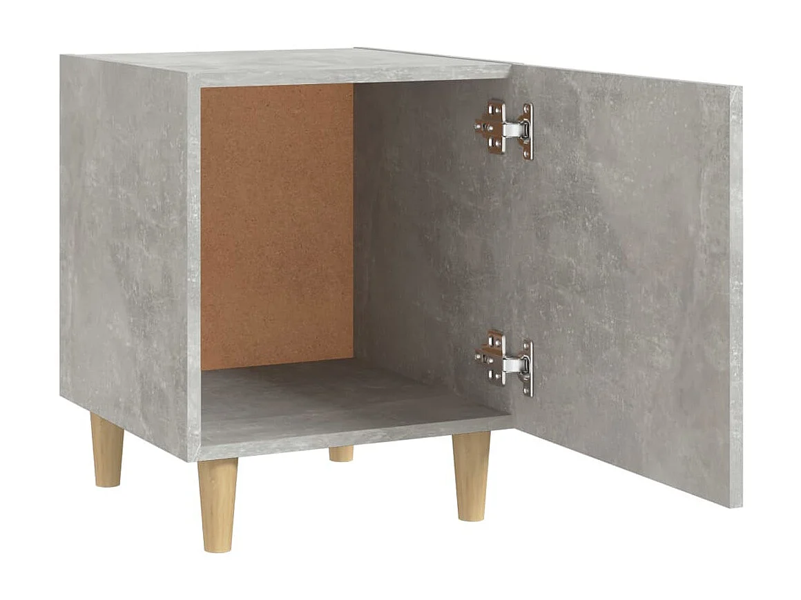 Nachttisch Betongrau Nachtschrank Holzwerkstoff -RN51581