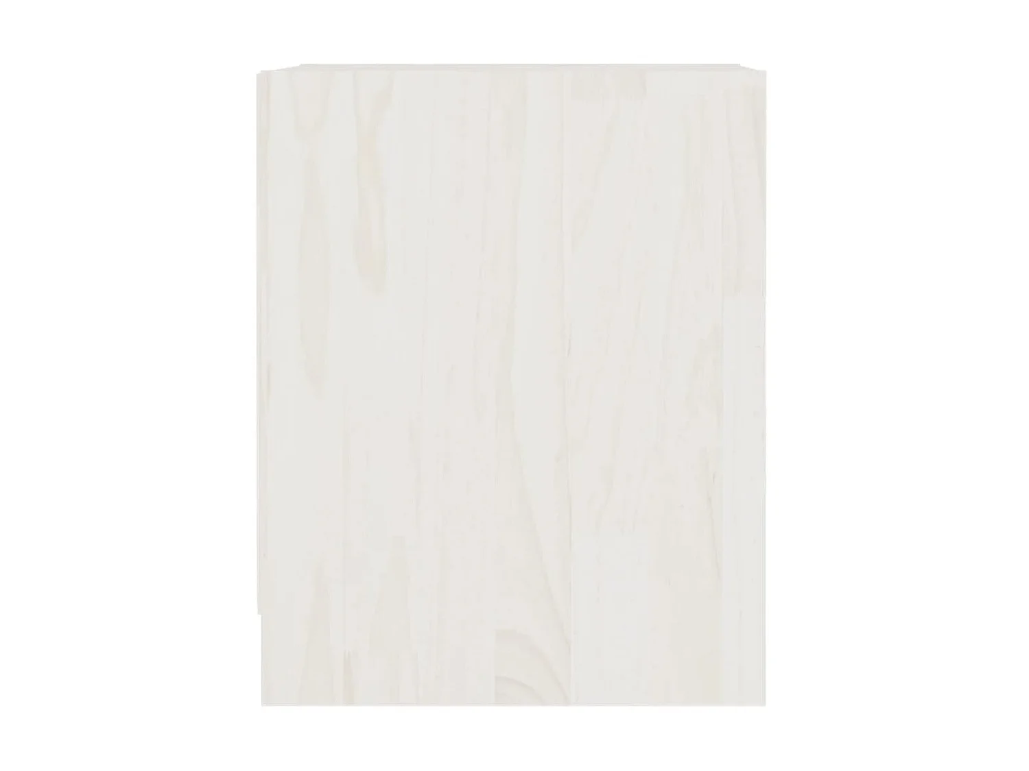 2er-Set Nachttische Nachtschrank Weiß 35,5x33,5x41,5 cm Massivholz Kiefer -RN85936