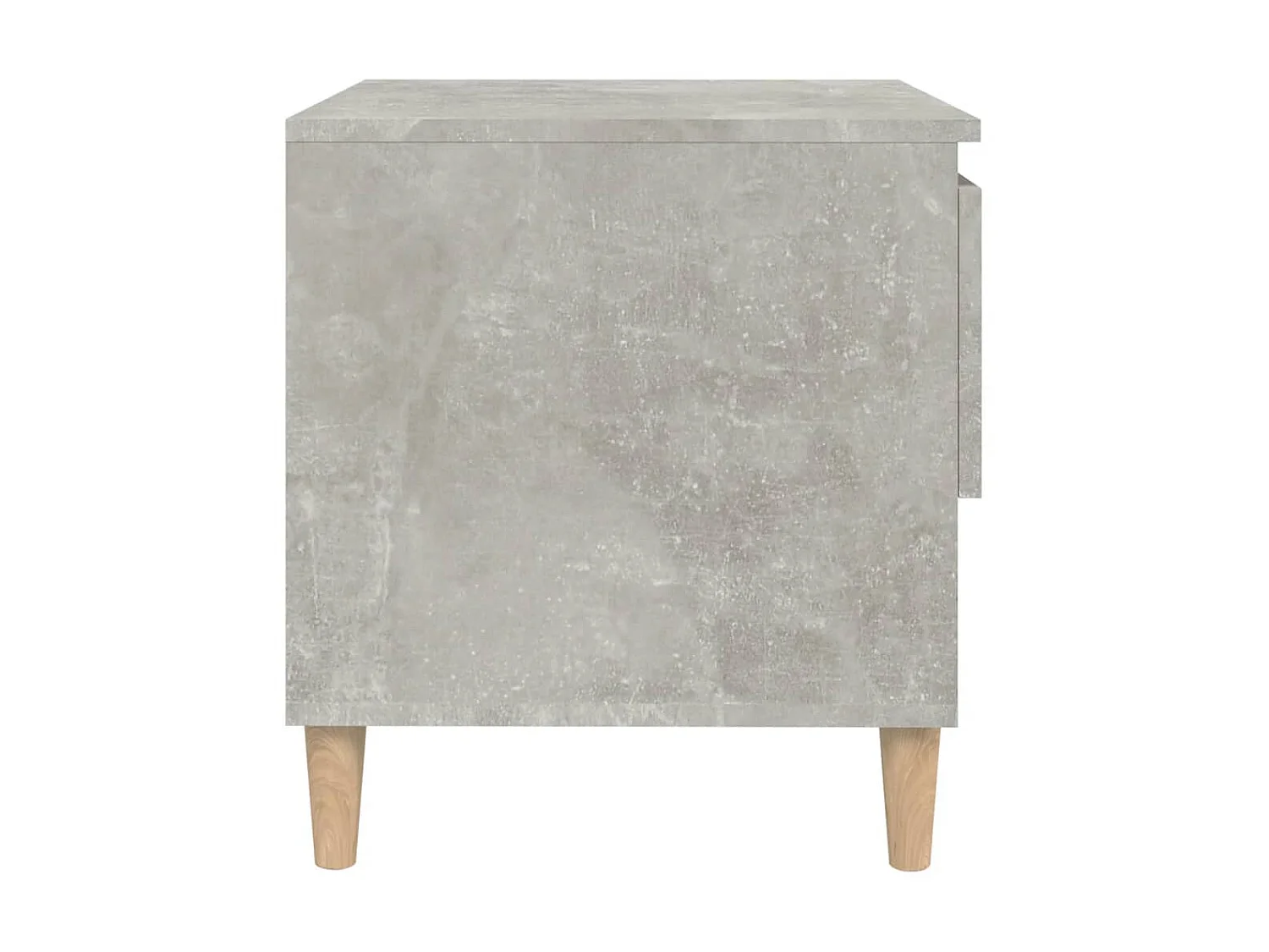 Nachttisch Betongrau Nachtschrank 50x46x50 cm Holzwerkstoff -RN29374
