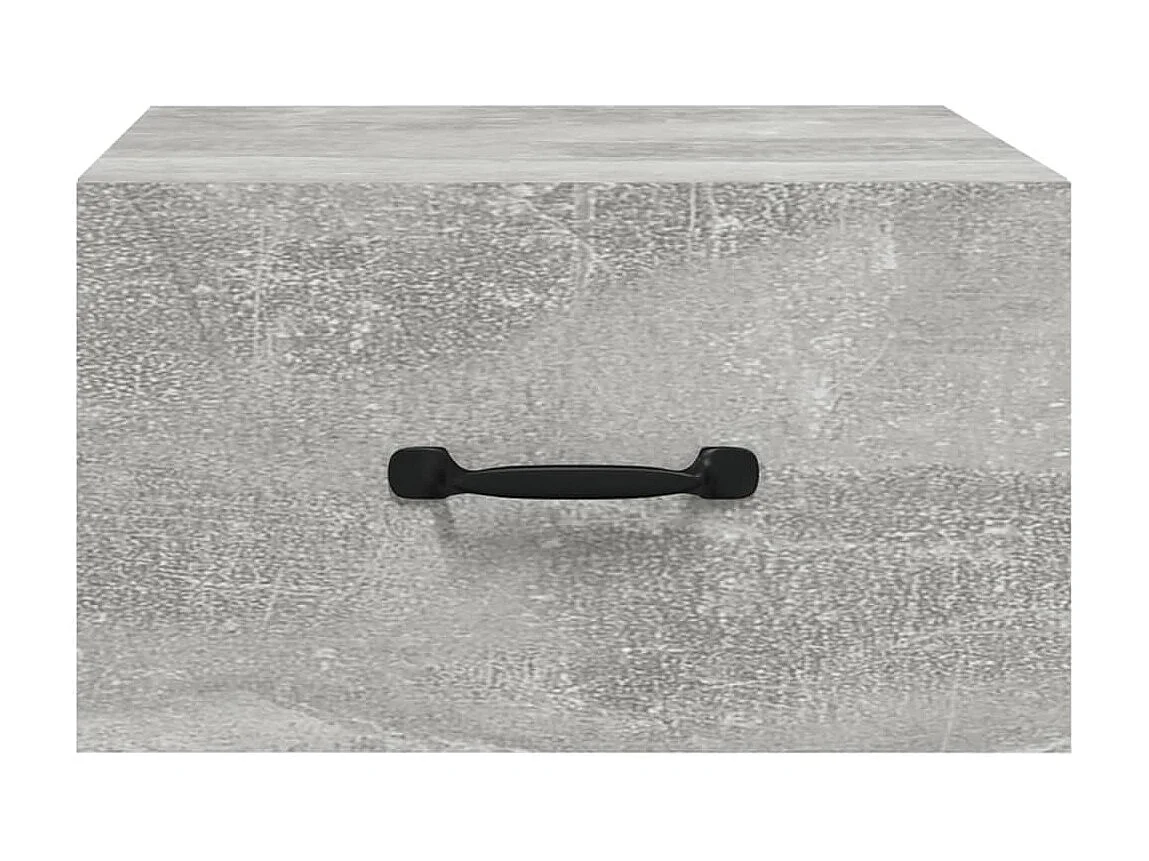 2er-Set Wand-Nachttische Nachtschrank Betongrau 35x35x20 cm -RN63664