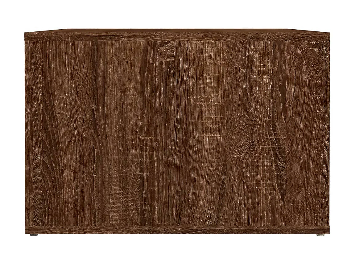 Nachttisch Nachtschrank Braun Eichen-Optik 57x55x36 cm Holzwerkstoff -RN29817