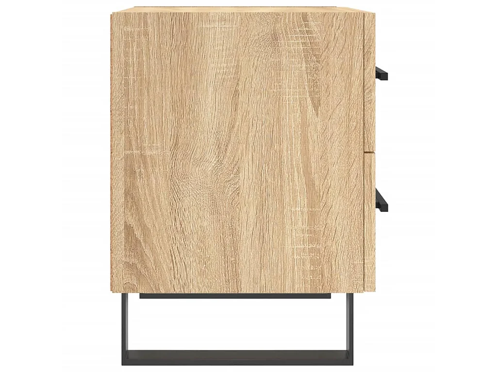 2er-Set Nachttische Nachtschrank Sonoma-Eiche 40x35x47,5 cm Holzwerkstoff -RN21636