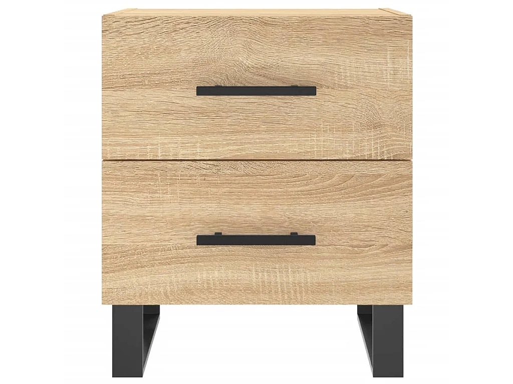 2er-Set Nachttische Nachtschrank Sonoma-Eiche 40x35x47,5 cm Holzwerkstoff -RN21636