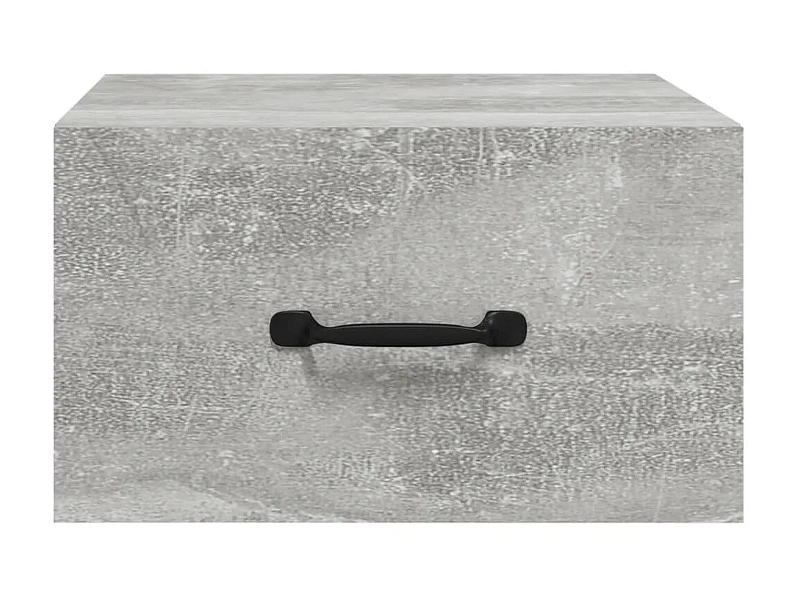 Wand-Nachttisch Betongrau Nachtschrank 35x35x20 cm -RN11272