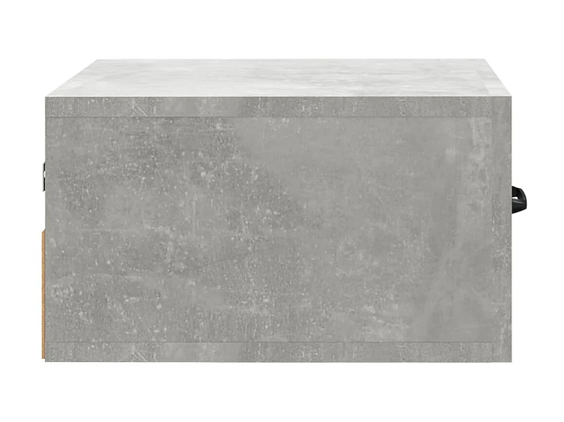 Wand-Nachttisch Betongrau Nachtschrank 35x35x20 cm -RN11272