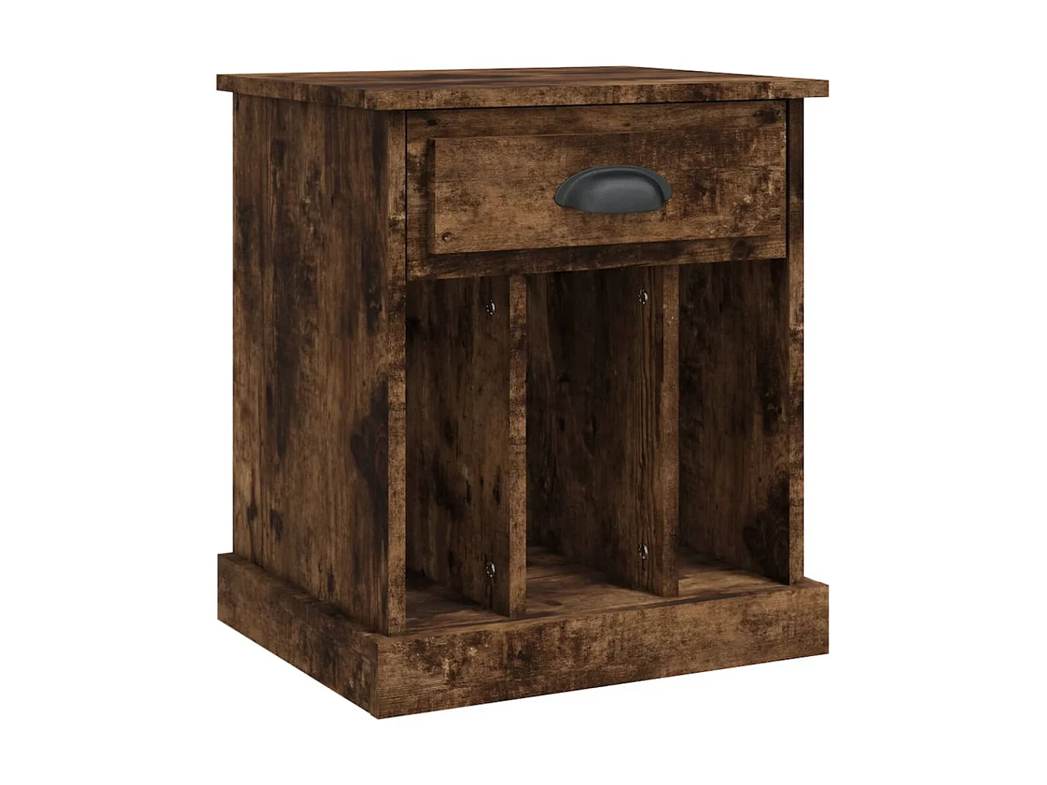 2er-Set Nachttische Nachtschrank Räuchereiche 43x36x50 cm -RN13853