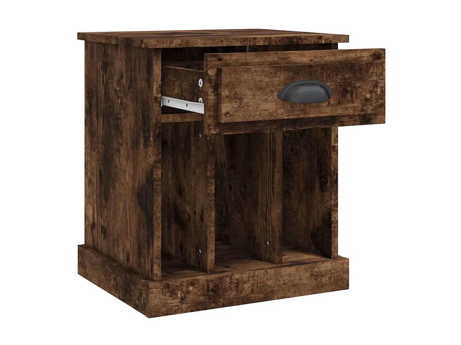 2er-Set Nachttische Nachtschrank Räuchereiche 43x36x50 cm -RN13853